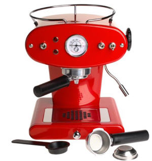 francisfrancis x1 espresso coffee machine in red