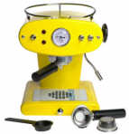 francisfrancis x1 espresso coffee machine in yellow