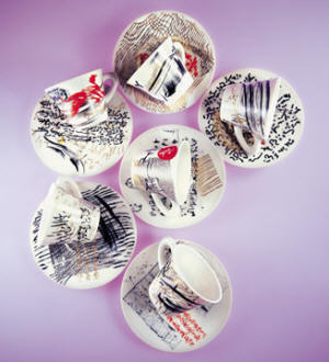 FrancisFrancis Espresso Cups Encrypted Design