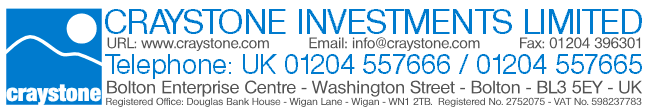 Craystone and Quantum.  Our contact details